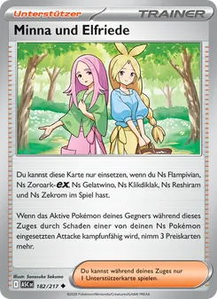 Minna und Elfriede, Karte 182 aus Erhabene Helden