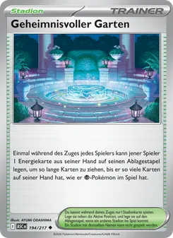 Geheimnisvoller Garten, Karte 194 aus Erhabene Helden