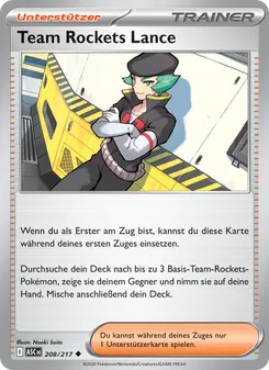 Team Rockets Lance, Karte 208 aus Erhabene Helden