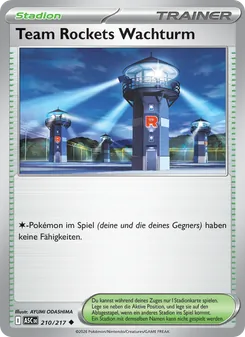 Team Rockets Wachturm, Karte 210 aus Erhabene Helden