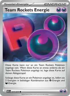 Team Rockets Energie, Karte 217 aus Erhabene Helden