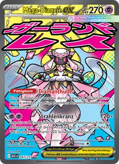 Mega-Diancie-ex, Karte 267 aus Erhabene Helden