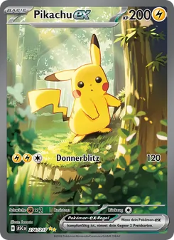 Pikachu-ex, Karte 276 aus Erhabene Helden