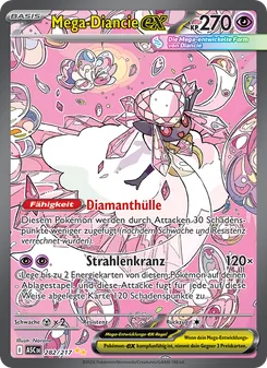 Mega-Diancie-ex, Karte 282 aus Erhabene Helden