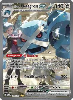 Troys Metagross-ex, Karte 289 aus Erhabene Helden