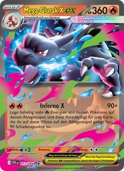 Mega-Glurak X-ex, Karte 013 aus Fatale Flammen