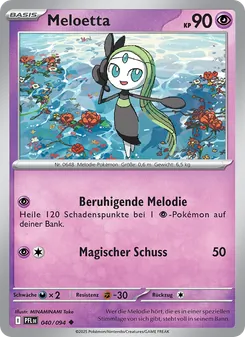 Meloetta, Karte 040 aus Fatale Flammen