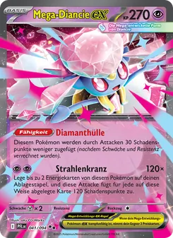 Mega-Diancie-ex, Karte 041 aus Fatale Flammen