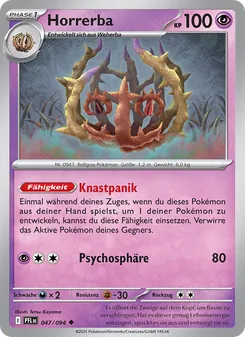 Horrerba, Karte 047 aus Fatale Flammen