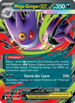 Mega-Gengar-ex, Karte 056 aus Fatale Flammen