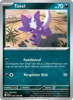 Toxel, Karte 067 aus Fatale Flammen