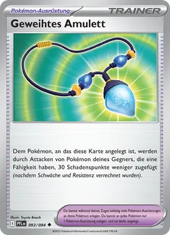 Geweihtes Amulett, Karte 093 aus Fatale Flammen