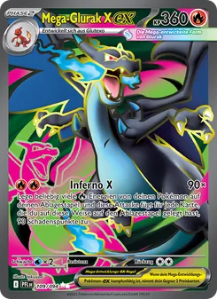 Mega-Glurak X-ex, Karte 109 aus Fatale Flammen