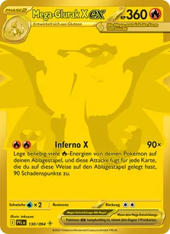 Mega-Glurak X-ex, Karte 130 aus Fatale Flammen