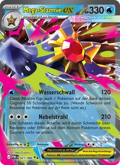 Mega-Starmie-ex, Karte 021 aus Optimale Ordnung
