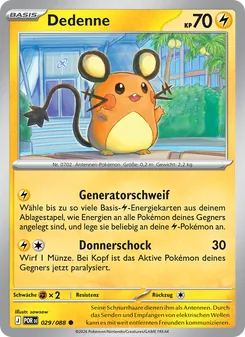 Dedenne, Karte 029 aus Optimale Ordnung