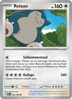 Relaxo, Karte 063 aus Optimale Ordnung