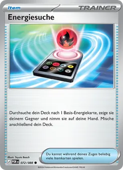 Energiesuche, Karte 072 aus Optimale Ordnung