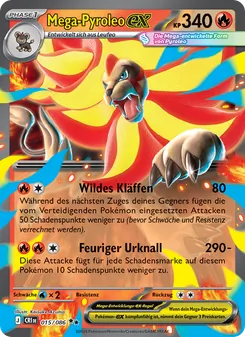Mega-Pyroleo-ex, Karte 015 aus Wachsendes Chaos