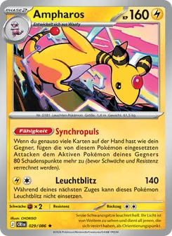 Ampharos, Karte 029 aus Wachsendes Chaos