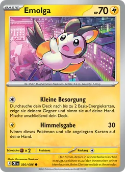 Emolga, Karte 030 aus Wachsendes Chaos