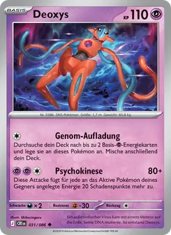 Deoxys, Karte 031 aus Wachsendes Chaos