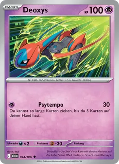 Deoxys, Karte 034 aus Wachsendes Chaos