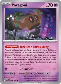 Paragoni, Karte 038 aus Wachsendes Chaos