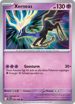 Xerneas, Karte 042 aus Wachsendes Chaos