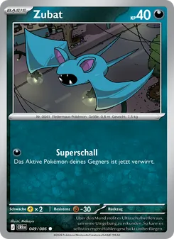 Zubat, Karte 049 aus Wachsendes Chaos