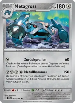 Metagross, Karte 061 aus Wachsendes Chaos