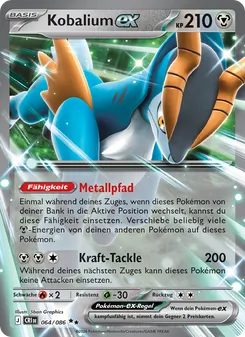 Kobalium-ex, Karte 064 aus Wachsendes Chaos