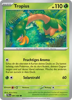 Tropius, Karte 001 aus Dunkelnacht