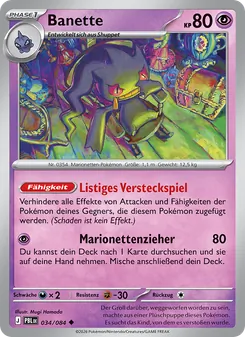 Banette, Karte 034 aus Dunkelnacht
