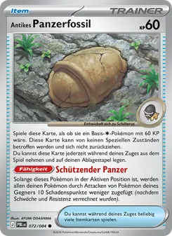 Antikes Panzerfossil, Karte 072 aus Dunkelnacht