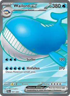 Wailord-ex, Karte 097 aus Dunkelnacht