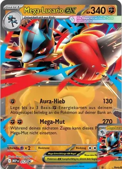 Mega-Lucario-ex, Karte 012 aus MEP Black Star Promos