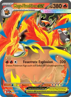 Mega-Flambirex-ex, Karte 035 aus MEP Black Star Promos