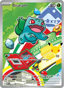 Bisasam, Karte 037 aus MEP Black Star Promos