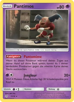 Pantimos, Karte 11 aus Meisterdetektiv Pikachu