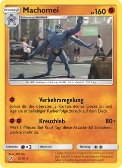 Machomei, Karte 13 aus Meisterdetektiv Pikachu