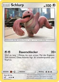 Schlurp, Karte 16 aus Meisterdetektiv Pikachu