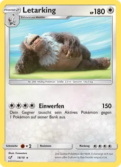 Letarking, Karte 18 aus Meisterdetektiv Pikachu