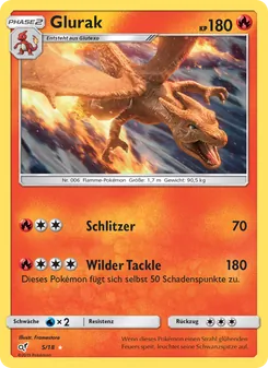 Glurak, Karte 5 aus Meisterdetektiv Pikachu
