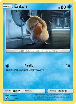 Enton, Karte 7 aus Meisterdetektiv Pikachu