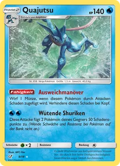 Quajutsu, Karte 9 aus Meisterdetektiv Pikachu