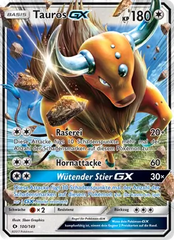 Tauros GX, Karte 100 aus Sonne & Mond