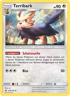 Terribark, Karte 104 aus Sonne & Mond