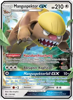 Manguspektor GX, Karte 110 aus Sonne & Mond