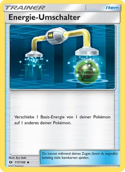 Energie-Umschalter, Karte 117 aus Sonne & Mond